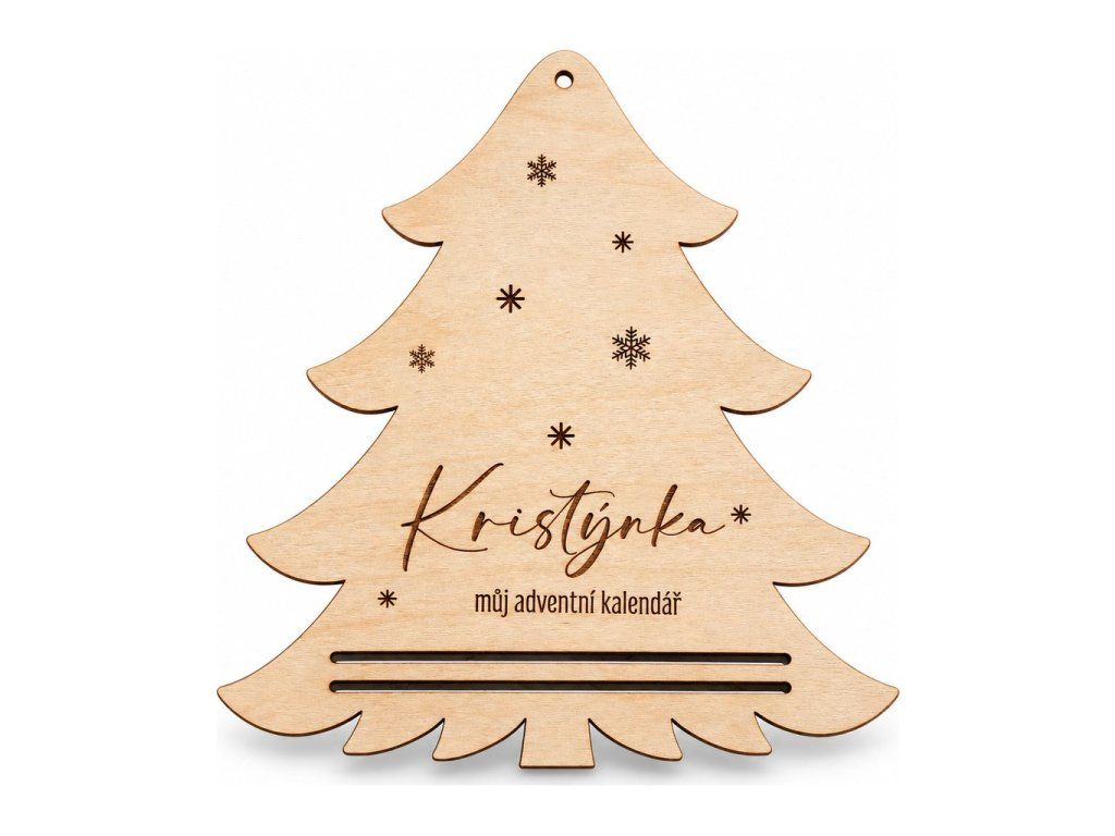 Adventní kalendář stromeček se jménem