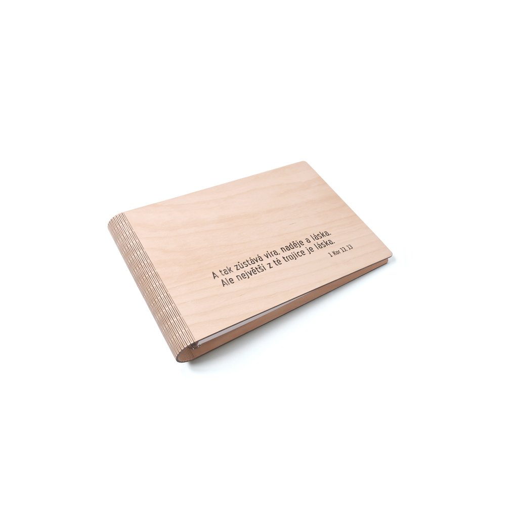 Wooden moment dřevěné album S citátem nebo s textem