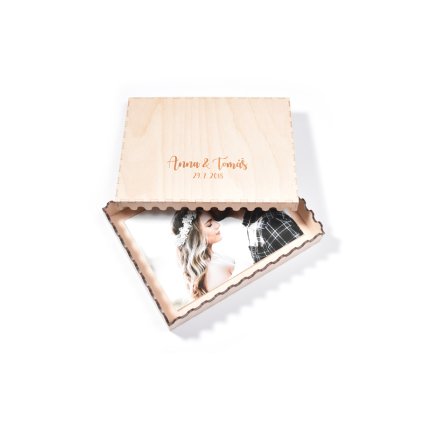 Drevena krabicka na fotky - 
