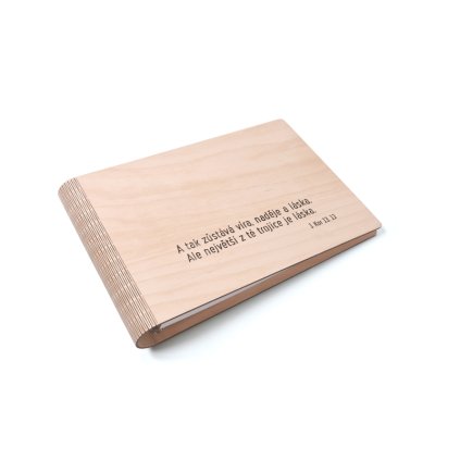 Wooden moment dřevěné album S citátem nebo s textem