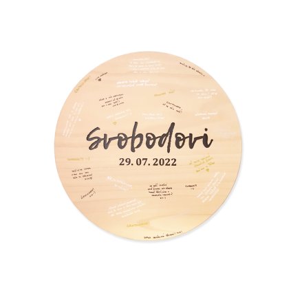 Podpisová deska Se jménem - 