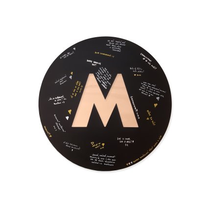 Podpisová deska S velkým písmenem - 