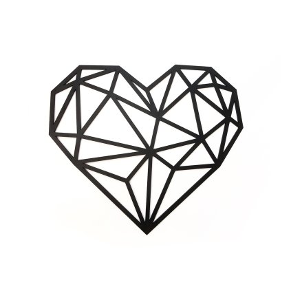 Polygon Srdce Black - 