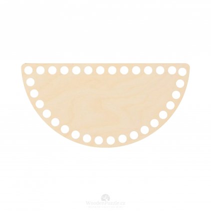 Víko na háčkování - půlkruh - přírodní (různé velikosti)