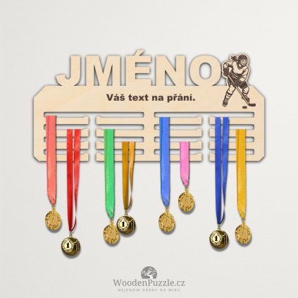 Věšák na medaile - hokej - žena
