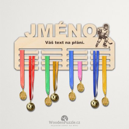 Věšák na medaile - hokej - junior (maska)