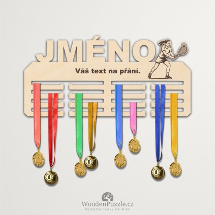 Věšák na medaile - tenis - žena