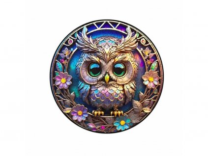 drevene 3d puzzle sova a3 2