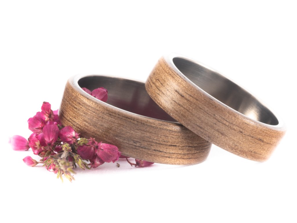 Snubní prstýnky Titanium Z-American Walnut