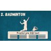 2. držák na medaile badminton