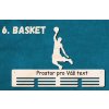 6. držák na medaile basket