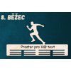 8. držák na medaile běžec
