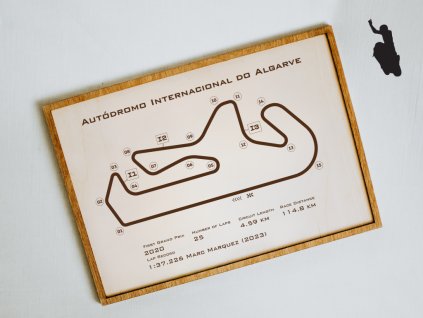 Autódromo Internacional do Algarve, Portugal, MOTO GP, velikost A4, s rámečkem