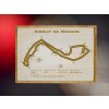 Circuit de Monaco, Monako, trať Formule 1, velikost A4, s rámečkem