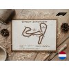 Zandvoort Circuit, Nizozemsko, trať Formule 1, velikost A4, s rámečkem