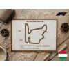 222 hungaroring madarsko trat formule 1 velikost a4 s rameckem