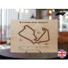 Silverstone Circuit, Velká Británie, trať Formule 1, velikost A4