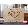 Red Bull Ring, Rakousko, trať Formule 1, velikost A4