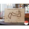 Marina Bay Street Circuit, Singapur, trať Formule 1, velikost A4
