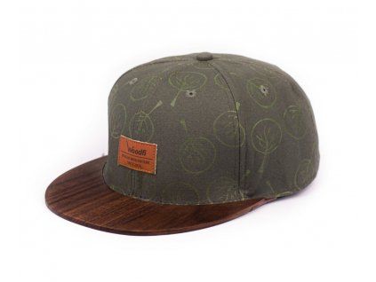 85 originalni snapback ze dreva walnut forest