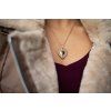 175 dreveny nahrdelnik heart silver