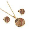 181 drevene sperky set earth gold
