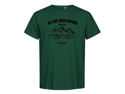 Herren-T-Shirt grün aus Bio-Baumwolle "In Love With Nature"