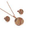 70 drevene sperky set earth rose gold