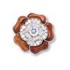 Holzbrosche Blume 1
