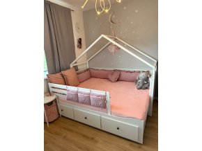 Domečková kontrukce celodomeček na postel Hemnes Ikea