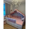 Domečková kontrukce celodomeček na postel Hemnes Ikea