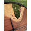 Designové hodiny se dřevem z hlošiny úzkolisté (česká oliva)