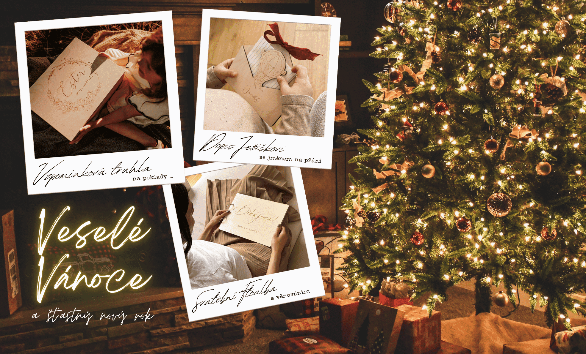 Na Woodify.cz najdete originální vánoční dekorace z kvalitního dřeva, které dodají domovu i dárkům jedinečné kouzlo. Naše dřevěné vánoční ozdoby, jmenovky na dárky i personalizované dekorace jsou vyráběny s láskou k detailu.