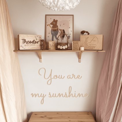 Dřevěný nápis Woodify Sunshine