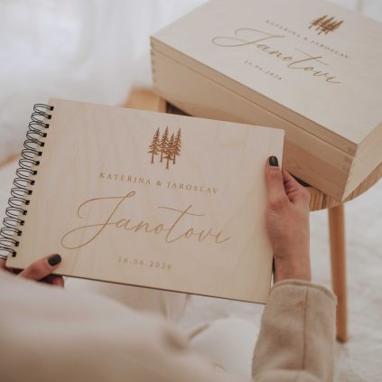 Svatební fotoalbum s gravírováním na přání
