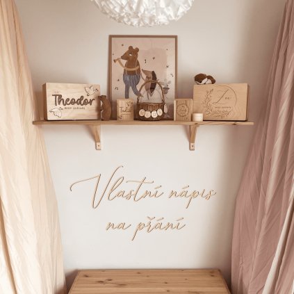 Vlastní dřevěný nápis Woodify