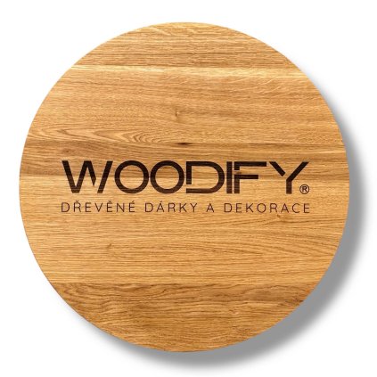 Dřevěné firemní logo na zeď Woodify