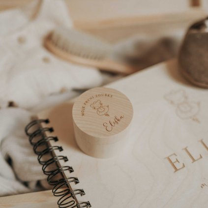 Krabička na mléčné zoubky Woodify Myška