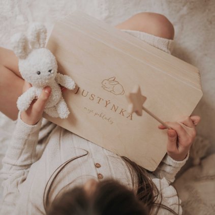 Dřevěný box na poklady se jménem na přání