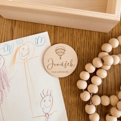 Dětský magnet se jménem Woodify Balón