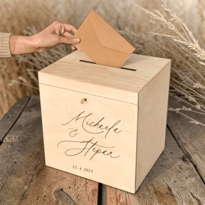 Svatební box na obálky a přání