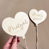 Dřevěný balónek srdíčko Woodify