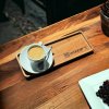 dřevěný podnos pod kávu s logem firmy na přání