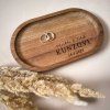 Dřevěný svatební tácek na prstýnky Woodify Ovál