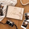 Dřevěné svatební album s textem na přání