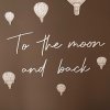 Dřevěný nápis Woodify To the moon