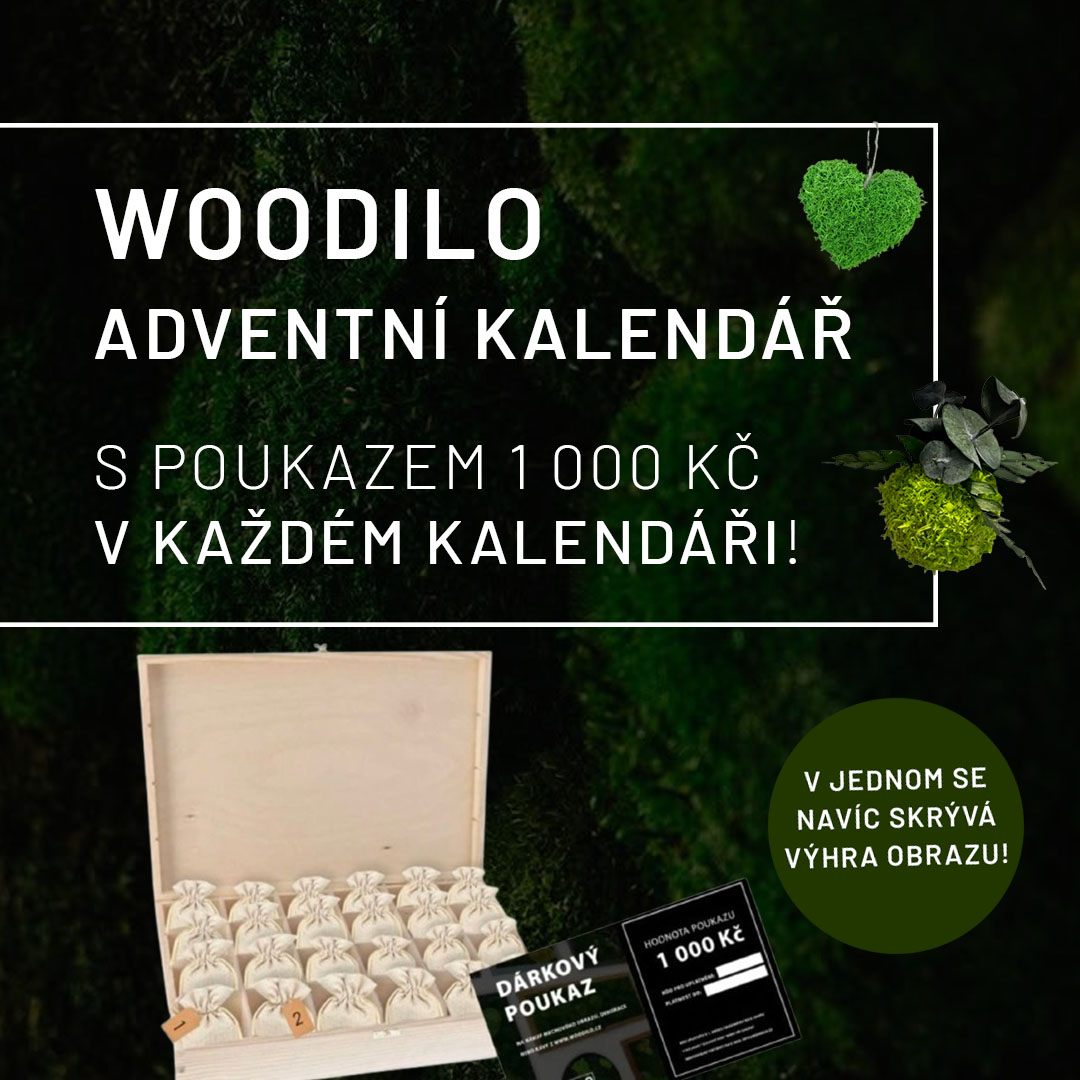 🌲 WOODILO adventní kalendář s poukazem 1 000 Kč!