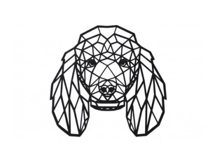 dreveny geometricky obraz pudl 462x388