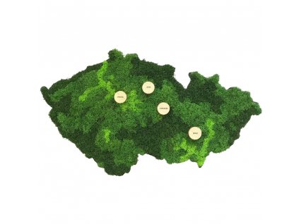 Mechová turistická mapa ze sobího mechu