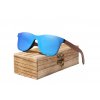 Dřevěné sluneční brýle Kingseven modré